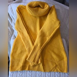 Banana Republic Yellow Turtleneck Sweater